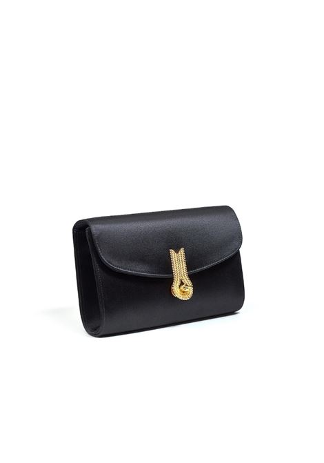 Clutch queen mid con finitura satinata in nero Amato Daniele - donna AMATO DANIELE | 877864ARASONR